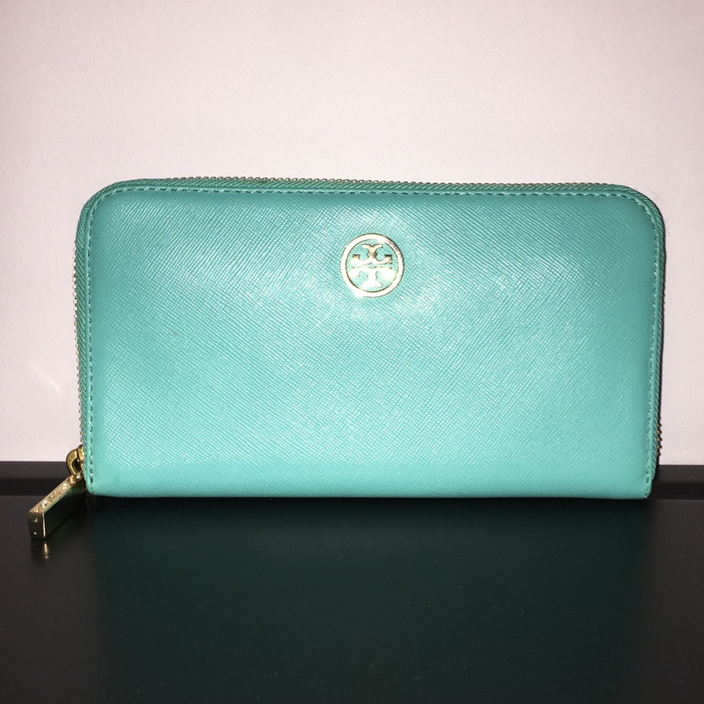 TORY BURCH Turquoise Wallet