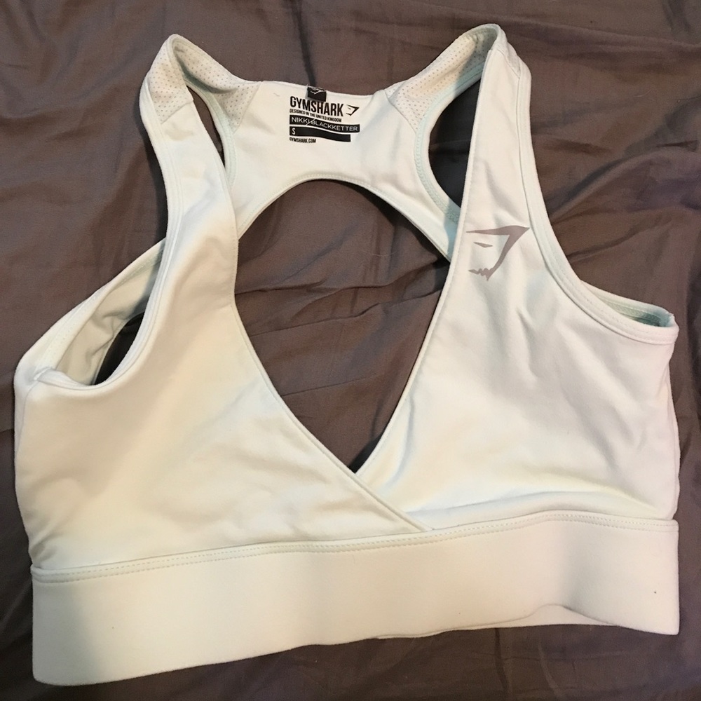 Nikki Blackketter x Gymshark duck egg bra