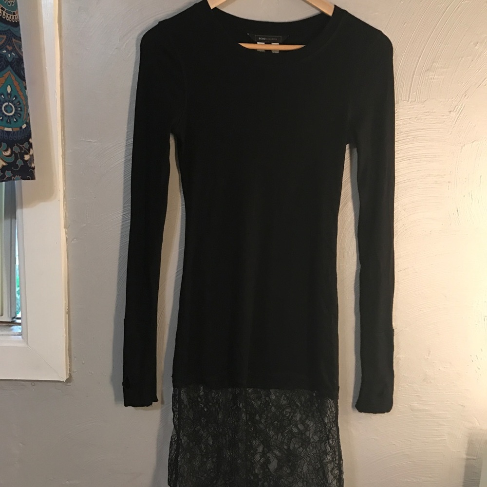 BCBG Maxazria Black Lace Dress