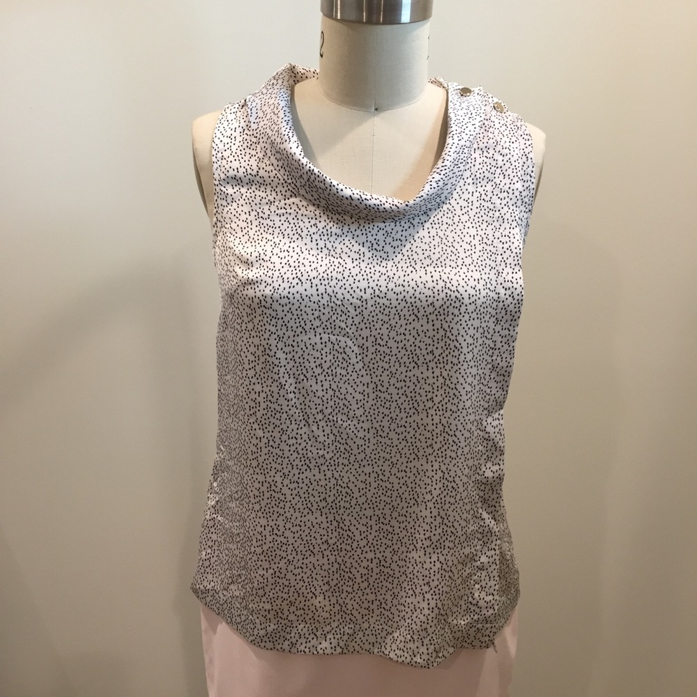 Ann Taylor white Sleeveless Blouse