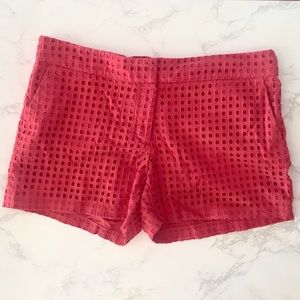 Textured Coral Boat Shorts