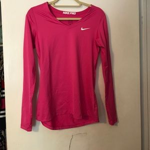 Pink Nike Long sleeve