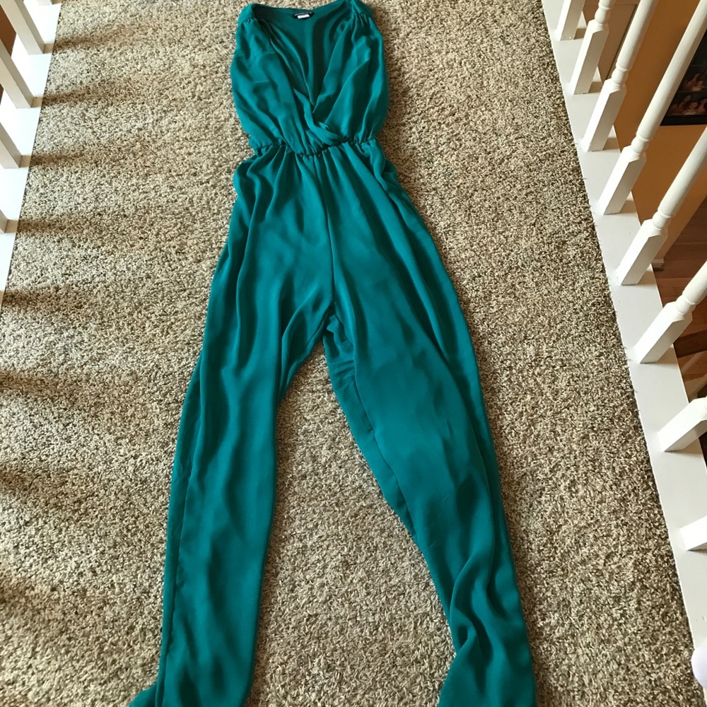 Light blue jumpsuit. Worn only once.