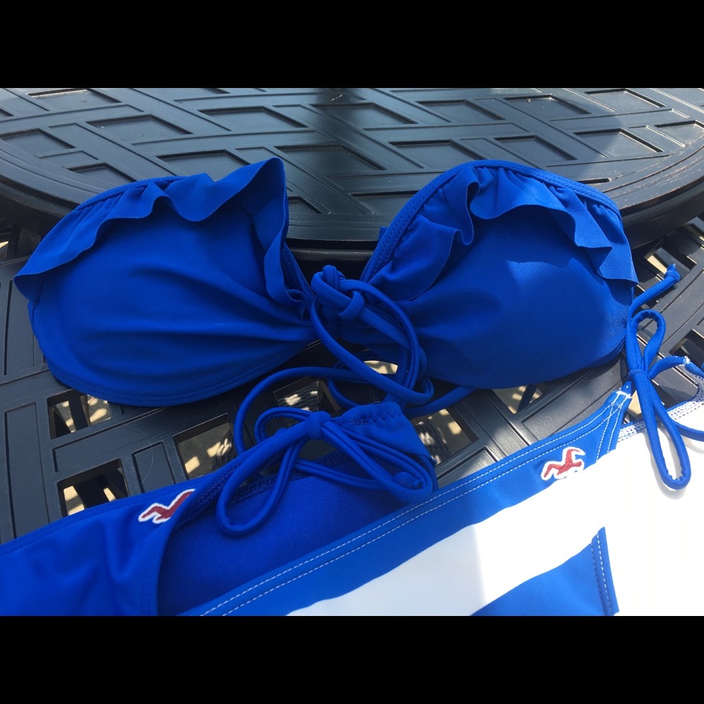Bathing Suit - Strapless Ruffle Bikini Set - Picture 2 of 3