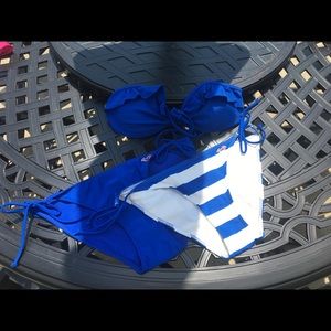 Bathing Suit - Strapless Ruffle Bikini Set