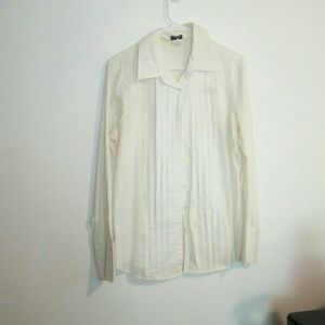 J Crew off-white dress shirt L