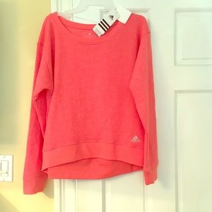 Adidas crop crew neck sweater