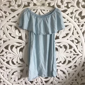 Chambray OTS Dress