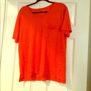 Orange boyfriend tee