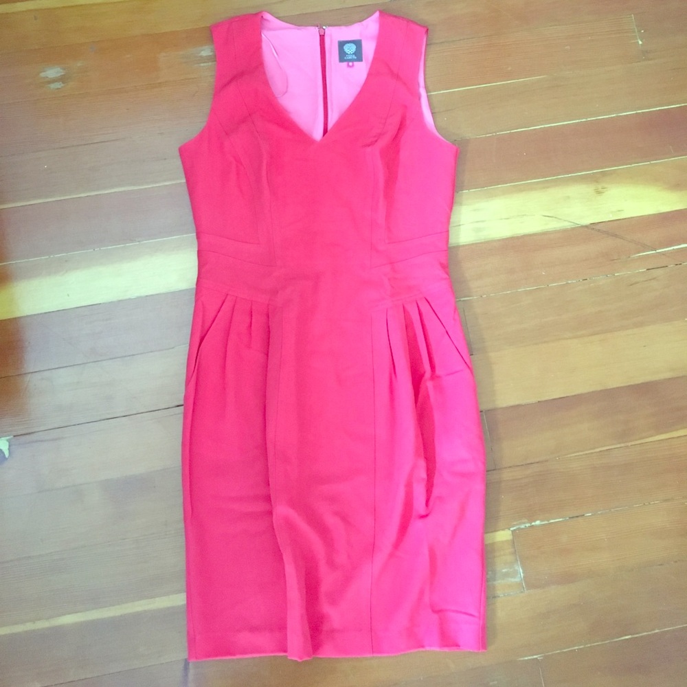 Beautiful hot coral-red dress