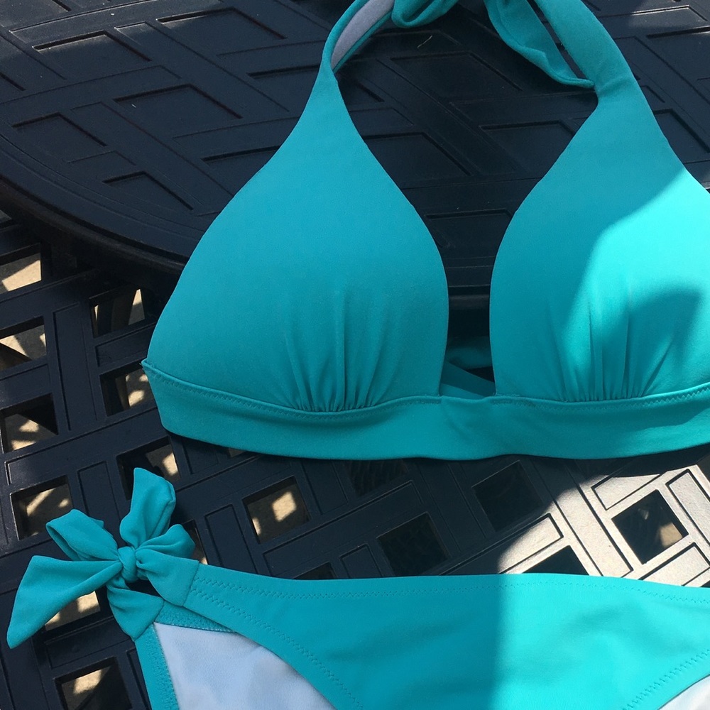 Bathing Suit - Push-Up Halter Bikini