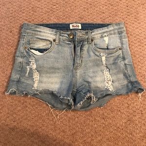 Denim shorts