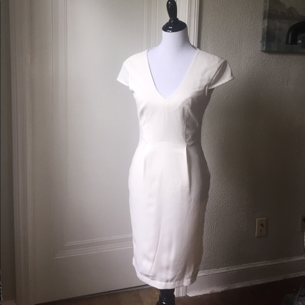 H&M size 4 cream color dress