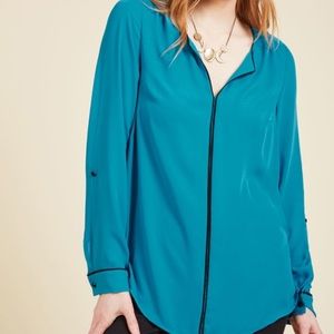 Mod cloth jade blouse!