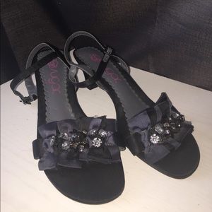 2 inch Black and Navy Blue Heels