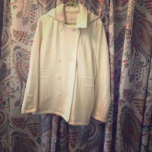 White pea coat