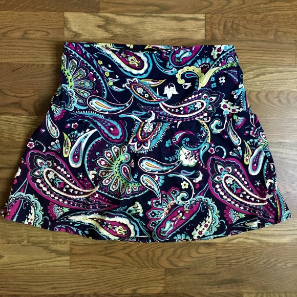 SOLD❌Lands End Paisley Swim Skirt EUC 14W - Picture 1 of 4