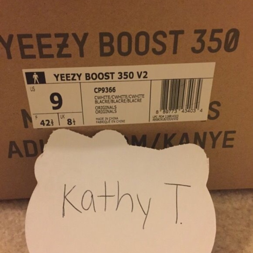 AUTHENTIC Yeezy 350 white creams