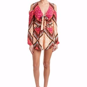 MINKPINK Pink African Trance Romper Size XS