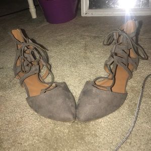 Grey sandals
