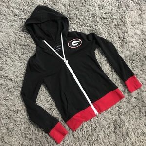 Georgia Bulldogs jacket and tshirt