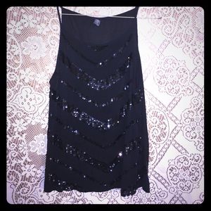 Rue 21 high neck chevron sequin tank top