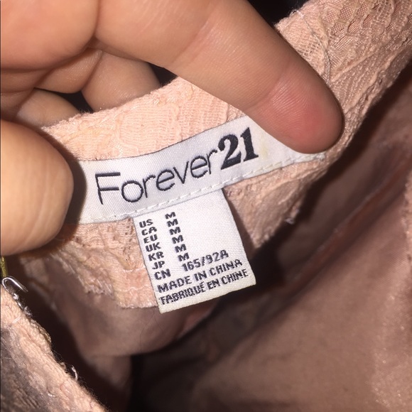 Pink Lace Mid Thigh Dress - Picture 3 of 3