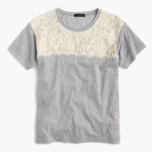 J. Crew Lace T-shirt