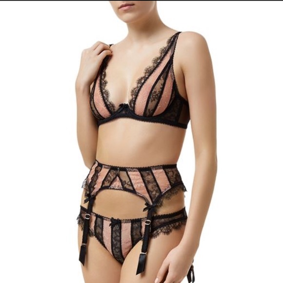 NWT Agent Provocateur Saffi 3 piece lingerie set - Picture 2 of 6