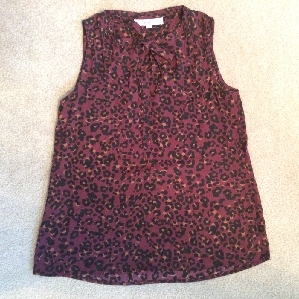 Loft petite sleeveless blouse