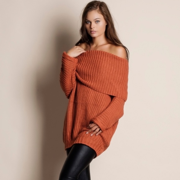 1 HR SALE SYDNEY sweater top - BRICK - Picture 2 of 6
