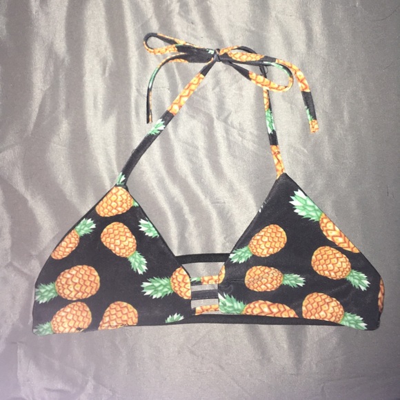 cute strappy pineapple bikini top - Picture 2 of 4