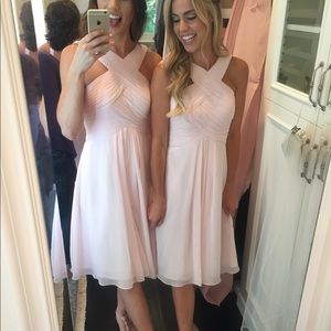 Azazie Amani blushing pink light pink dress!
