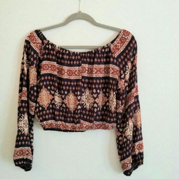 Navy Bo-ho Top by Adara 🌈 - Picture 2 of 4