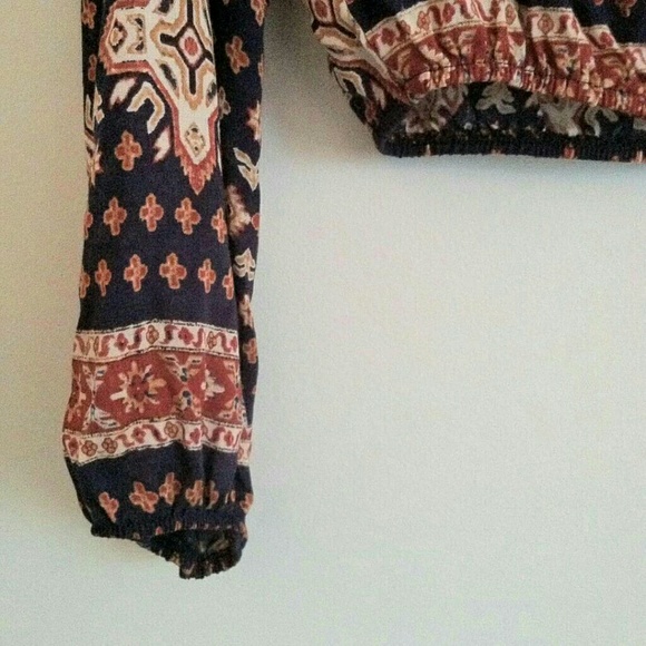 Navy Bo-ho Top by Adara 🌈 - Picture 3 of 4