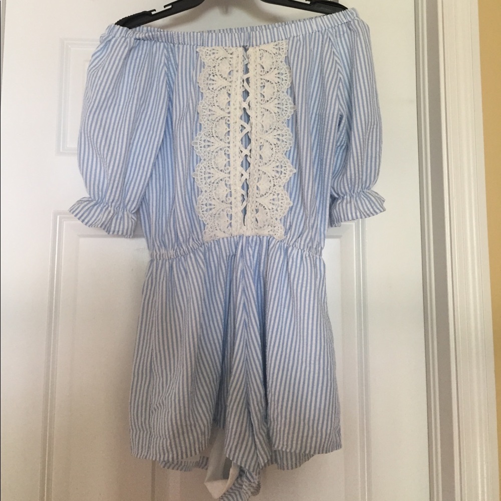 Seersucker romper