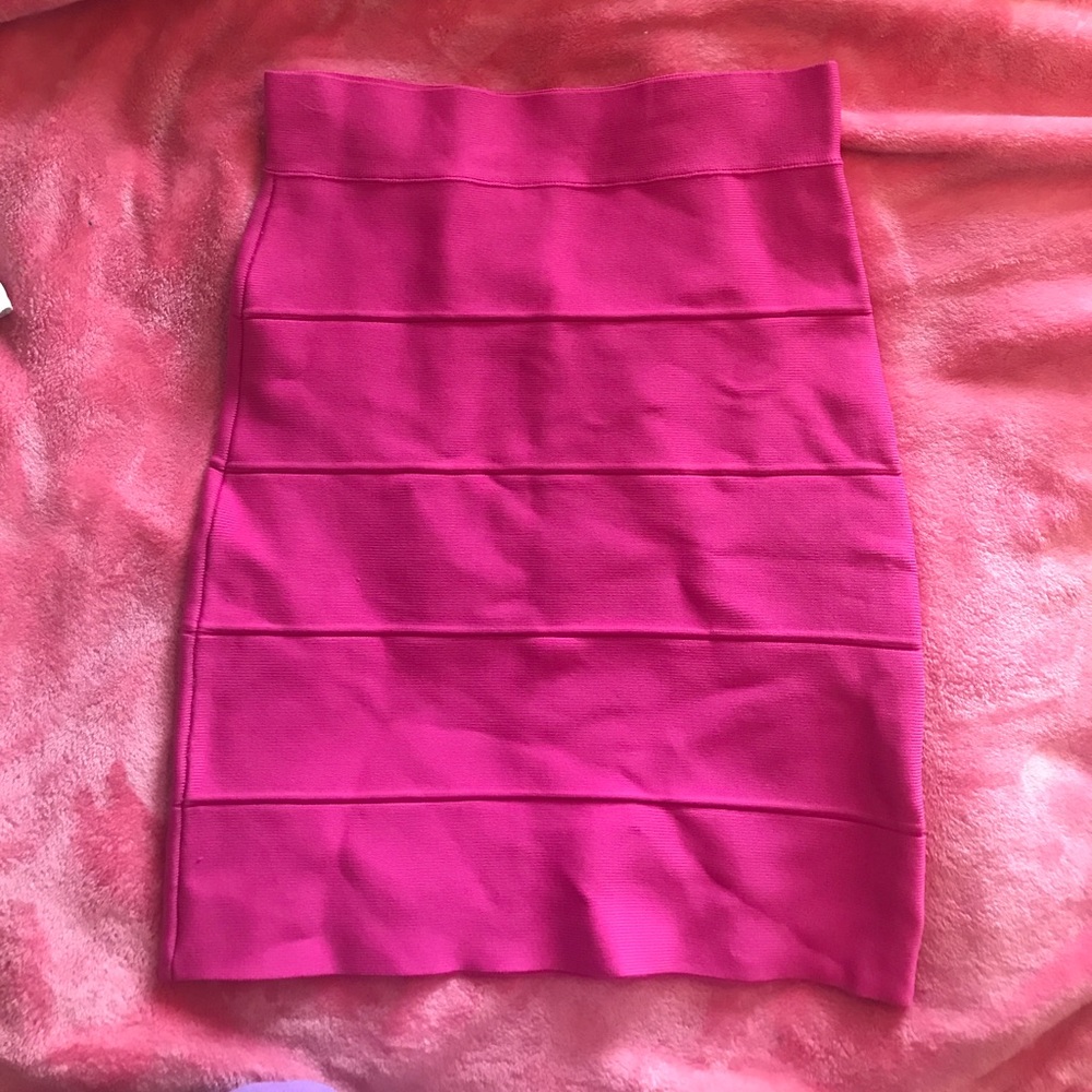 Small Pink BCBGMaxAzria Power Skirt