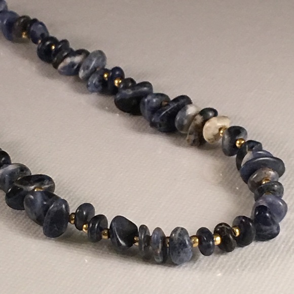 🌊🌻Natural Sodalite Stone Choker▫️🔷 - Picture 6 of 7
