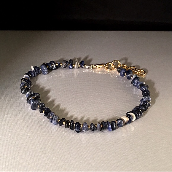 🌊🌻Natural Sodalite Stone Choker▫️🔷 - Picture 5 of 7