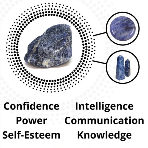 🌊🌻Natural Sodalite Stone Choker▫️🔷 - Picture 7 of 7