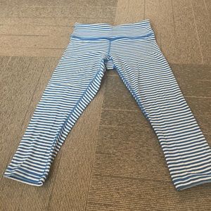 Blue Striped LuLuLemon Crop