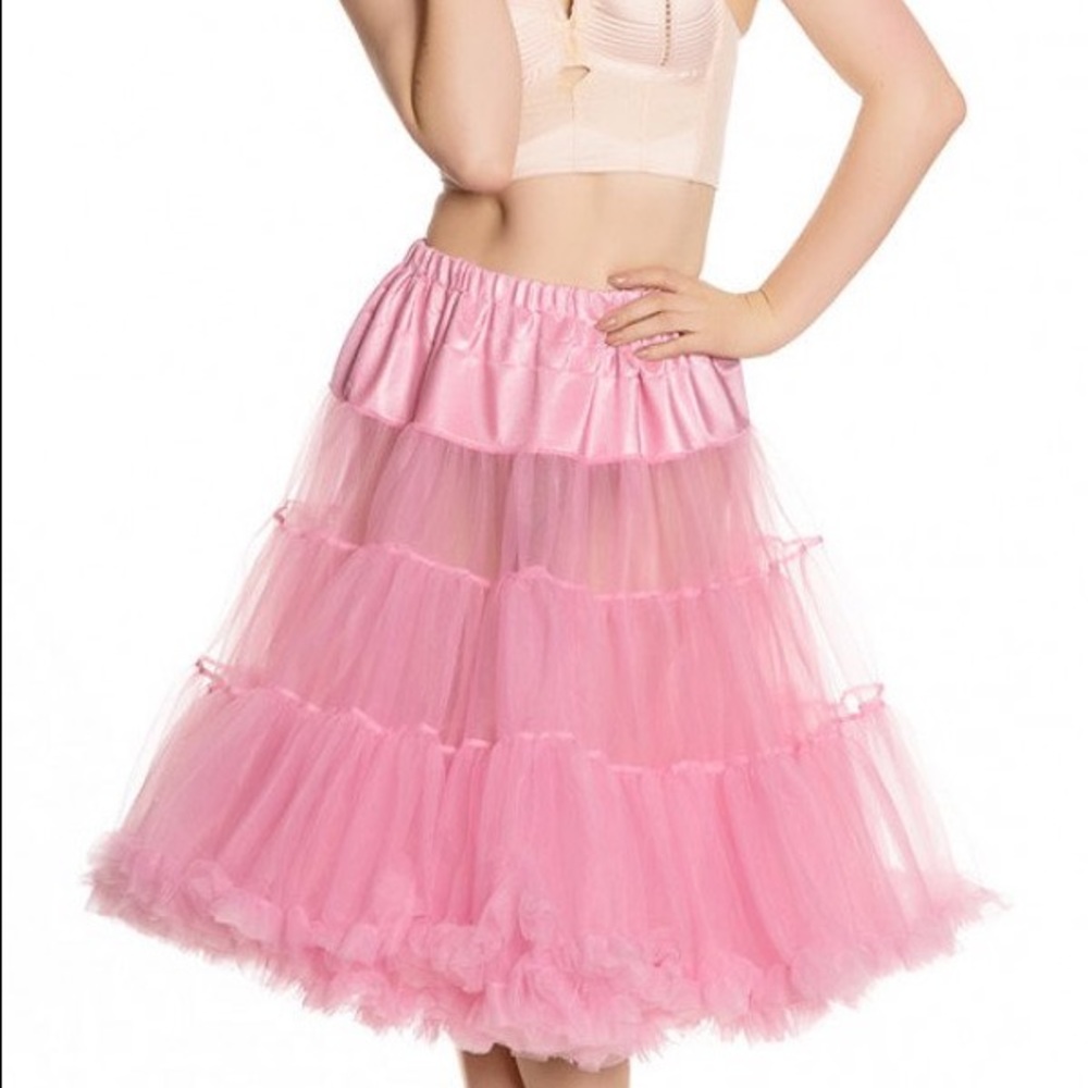 Bettie Page Clothing Pink Crinoline Petticoat