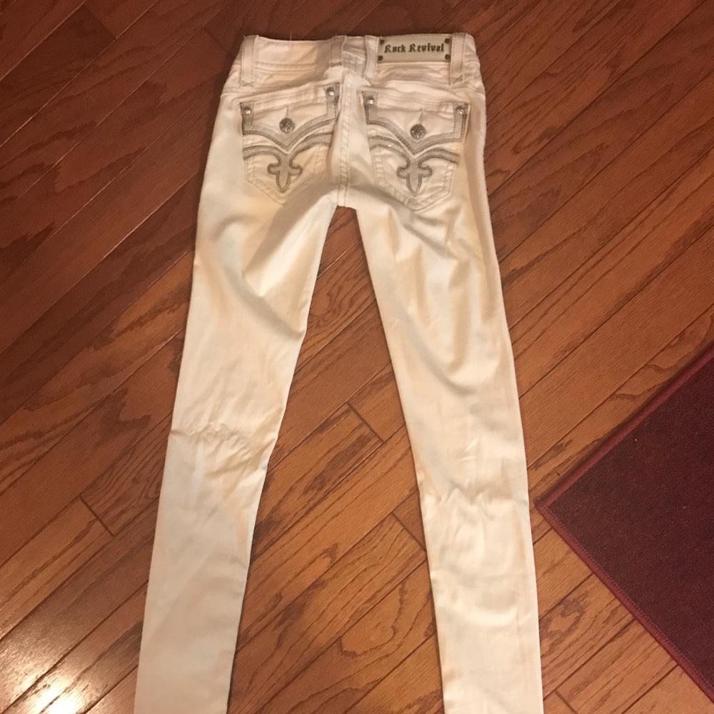 ON HOLD for @aminavoice!! Rock Revival White Jeans