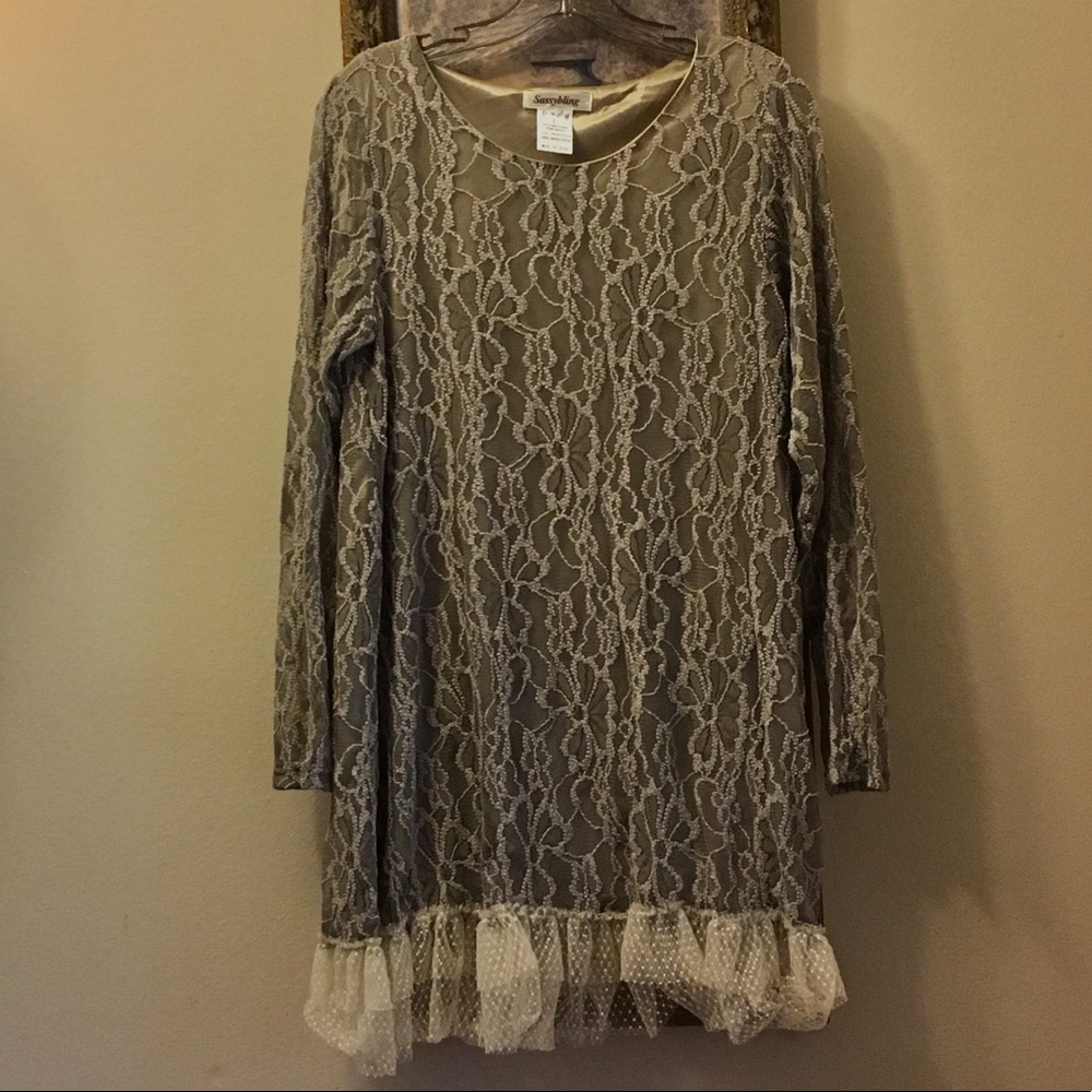 Long sleeve, lace dress