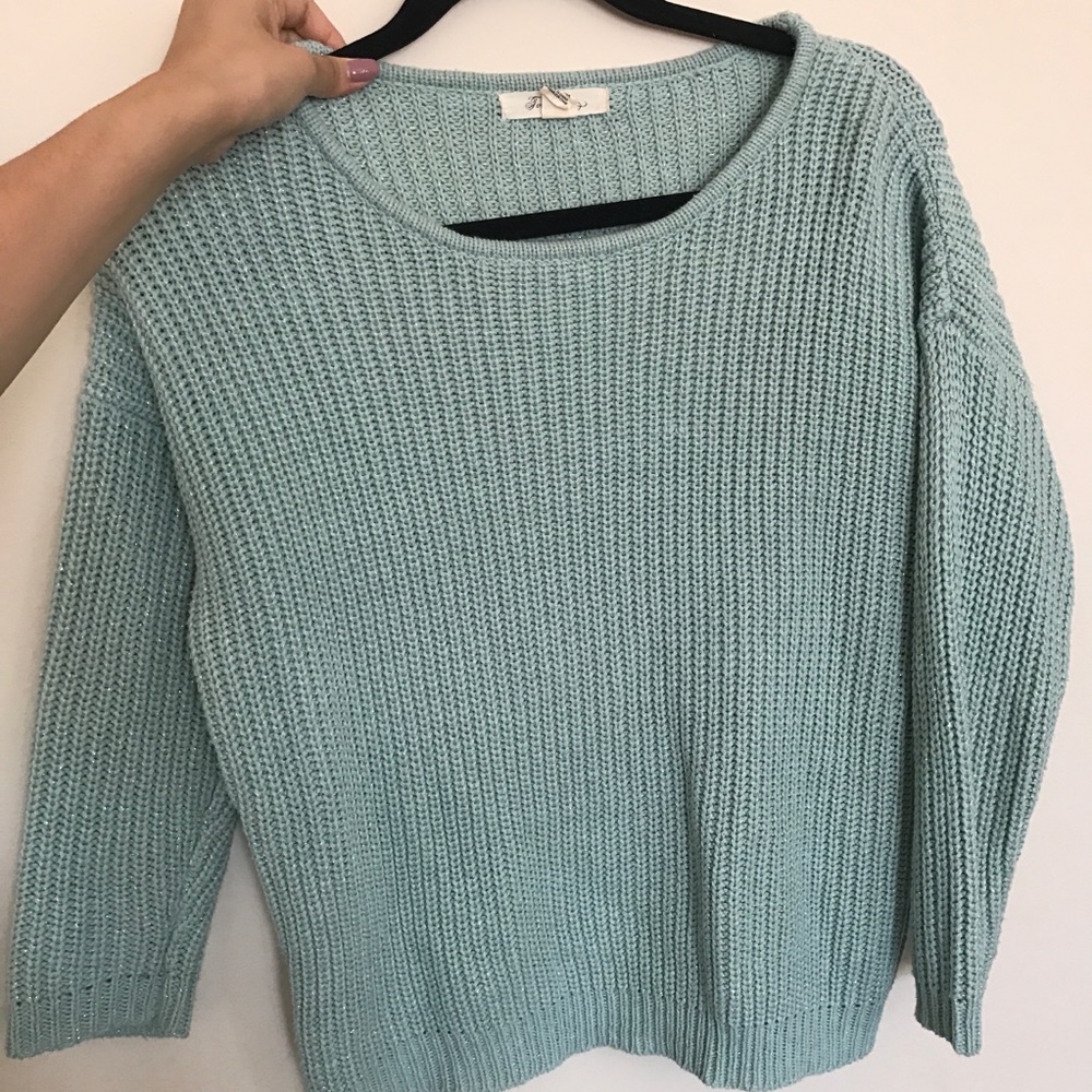 Forever 21 baggy mint sweater