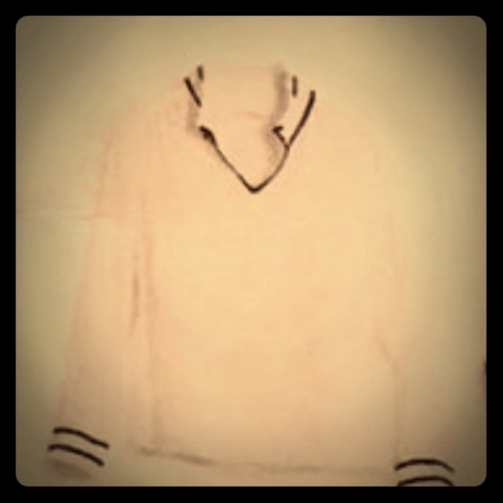 41Hawthorn Biles White Mock Neck blouse