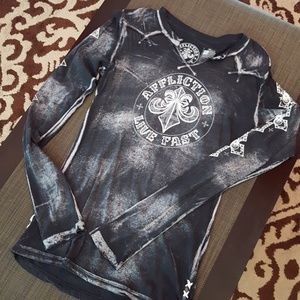 Affliction long sleeve tee