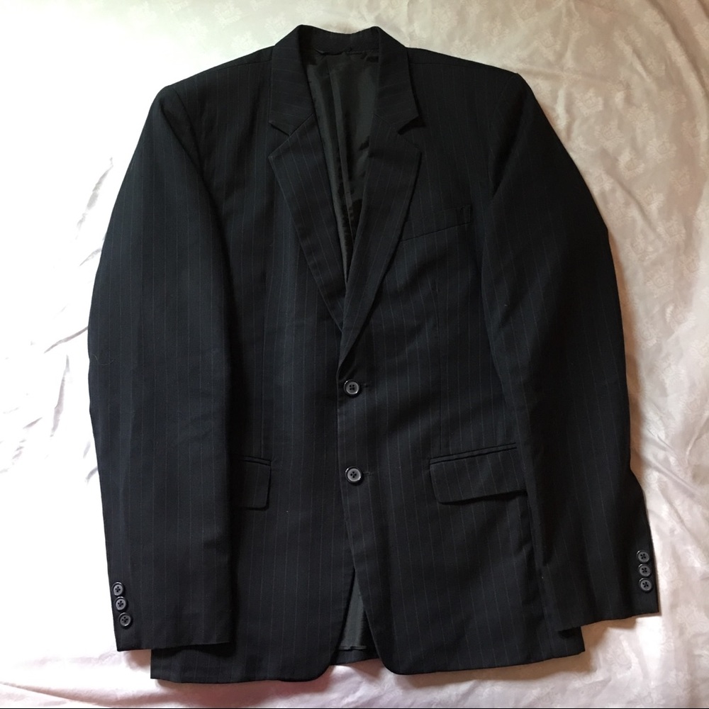 Giorgio Armani Pinstripe Suit Jacket