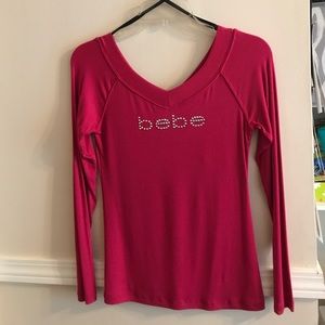 bebe long sleeved shirt