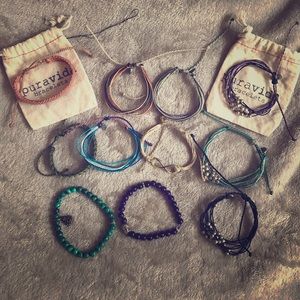 Pura Vida Bracelets - Lot of 9 w/2 bonus items